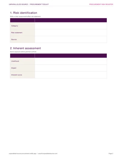 Public blank toolkit document related to this guide